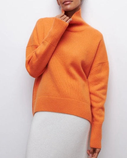 ALEXIS - OVERSIZED TURTLENECK KNIT SWEATER WITH LUXURIOUS WARMTH FOR EFFORTLESS WINTER STYLE