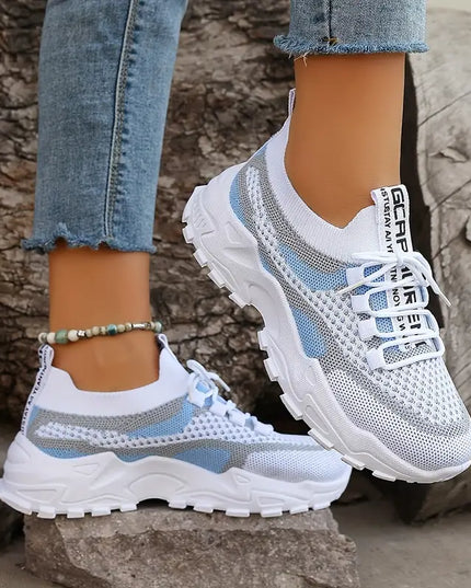 SKYLER- BREATHABLE CHUNKY SNEAKERS WITH MESH DESIGN