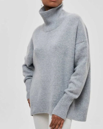 ALEXIS - OVERSIZED TURTLENECK KNIT SWEATER WITH LUXURIOUS WARMTH FOR EFFORTLESS WINTER STYLE