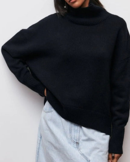 ALEXIS - OVERSIZED TURTLENECK KNIT SWEATER WITH LUXURIOUS WARMTH FOR EFFORTLESS WINTER STYLE