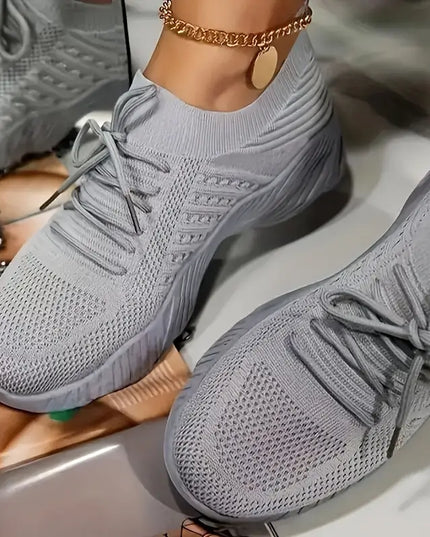 EMILIA- LIGHTWEIGHT KNIT SNEAKERS WITH ELEVATED SOLE