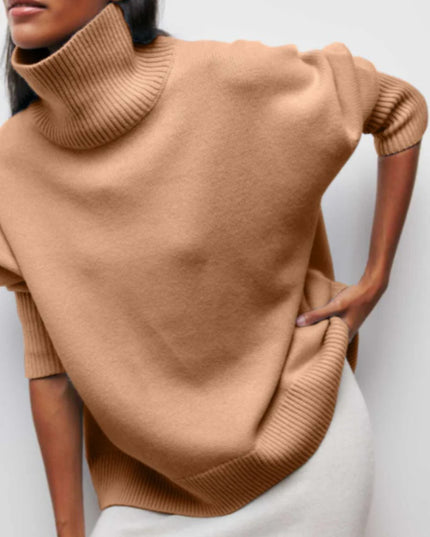 ALEXIS - OVERSIZED TURTLENECK KNIT SWEATER WITH LUXURIOUS WARMTH FOR EFFORTLESS WINTER STYLE