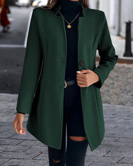 OLIVIA - ELEGANT LONG COAT WITH TAILORED FIT AND MINIMALIST DESIGN