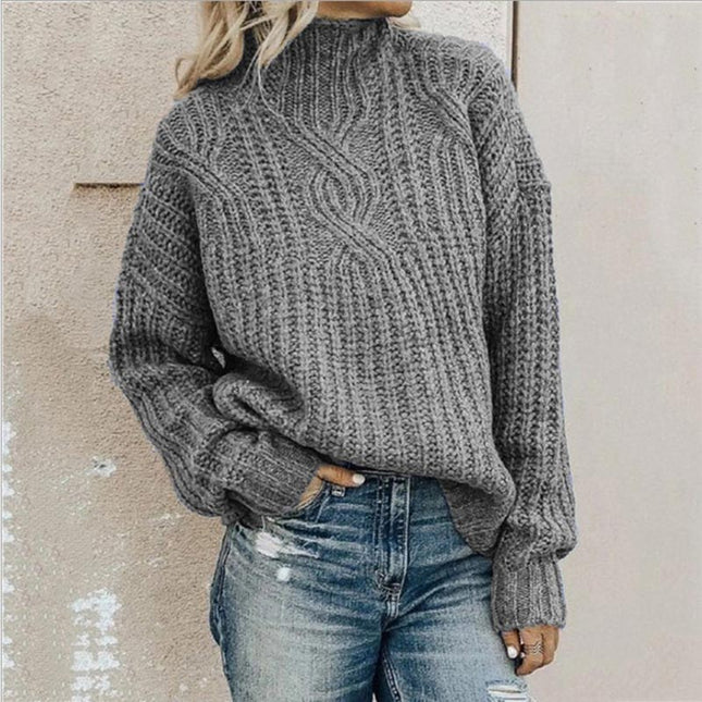 NOVA - CHIC OVERSIZED CABLE KNIT SWEATER FOR COZY WINTER STYLE