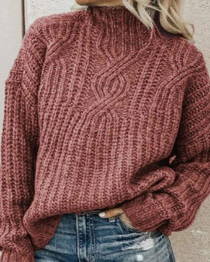 NOVA - CHIC OVERSIZED CABLE KNIT SWEATER FOR COZY WINTER STYLE