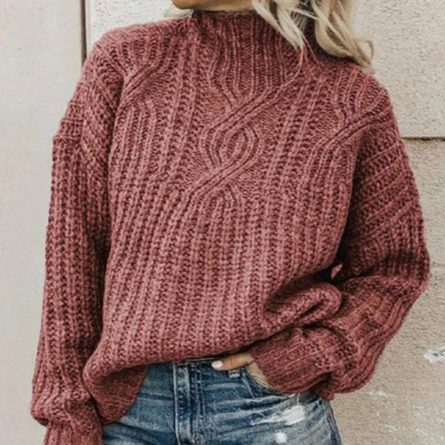 NOVA - CHIC OVERSIZED CABLE KNIT SWEATER FOR COZY WINTER STYLE