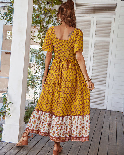 LIVIA - BOHEMIAN VINTAGE MAXI DRESS