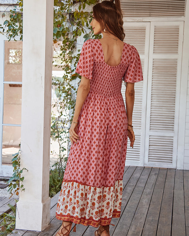 LIVIA - BOHEMIAN VINTAGE MAXI DRESS