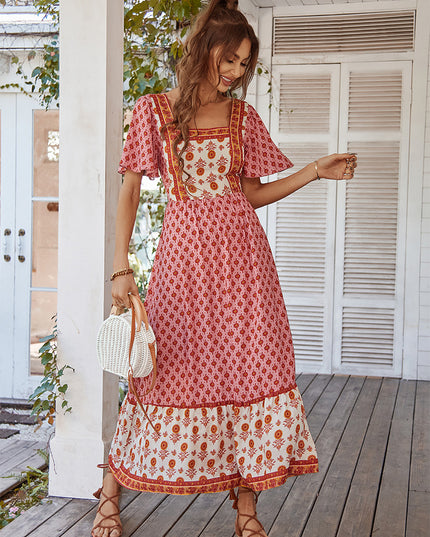 LIVIA - BOHEMIAN VINTAGE MAXI DRESS