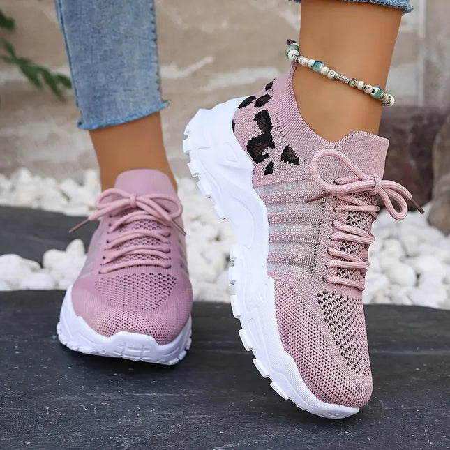 AUBREY- KNIT BREATHABLE SNEAKERS WITH CHUNKY SOLE