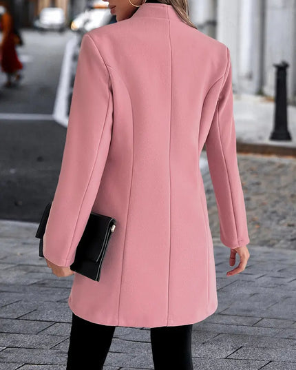 OLIVIA - ELEGANT LONG COAT WITH TAILORED FIT AND MINIMALIST DESIGN